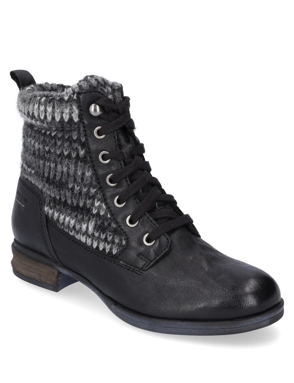 Stiefelette Sanja 17, schwarz-kombi