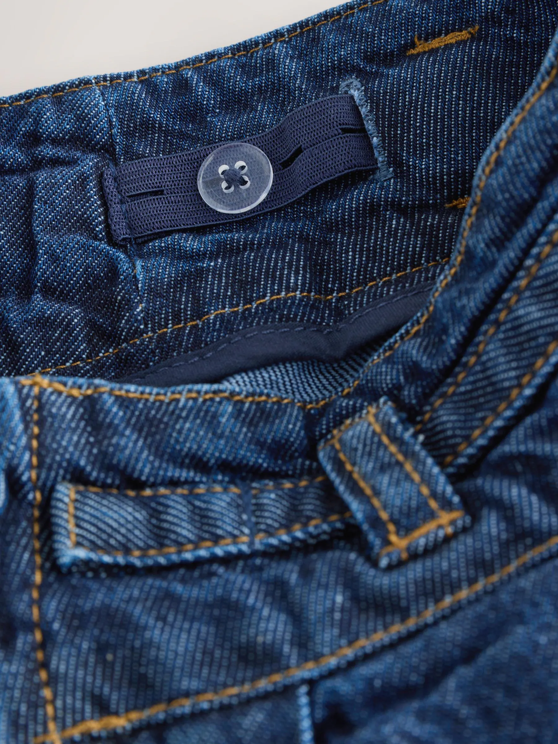 Donkere wassing - Geplooide denim rok (3-16jr)