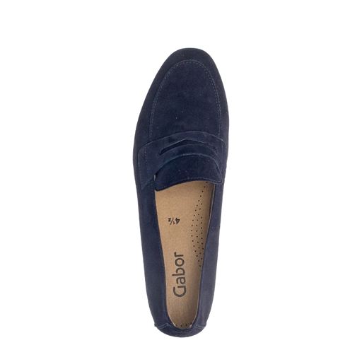 Gabor Samtchevreau Loafers, Blue, 40