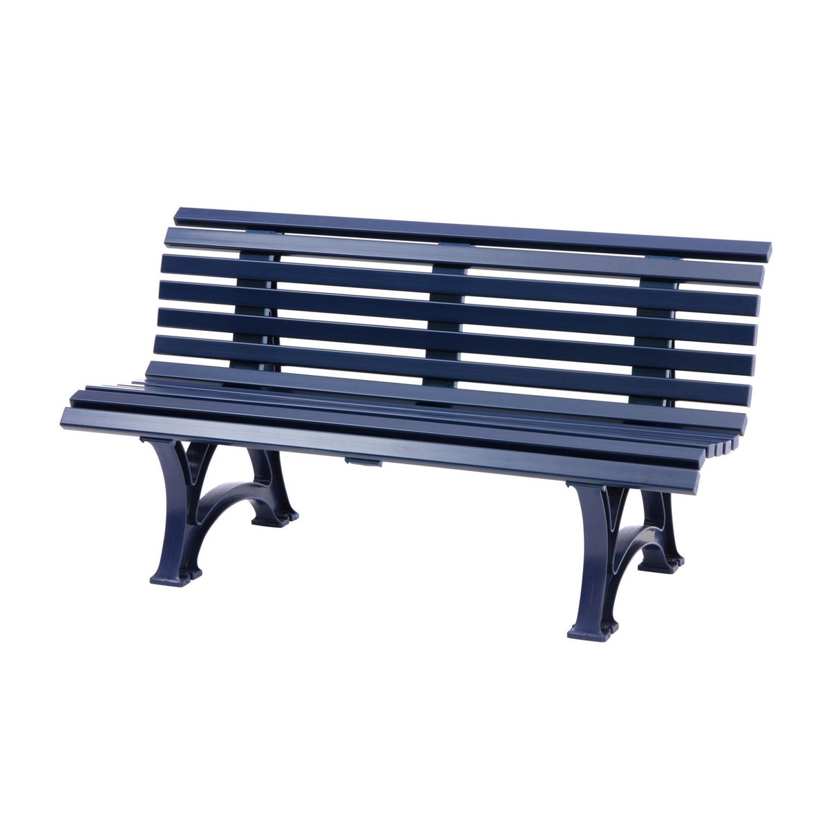 PROREGAL Jamaica tuinbank, 3-zits, blauw, hxbxd 80 x 150 x 64 cm, weerbestendig en uv-bestendig kunststof, parkbank, zitting