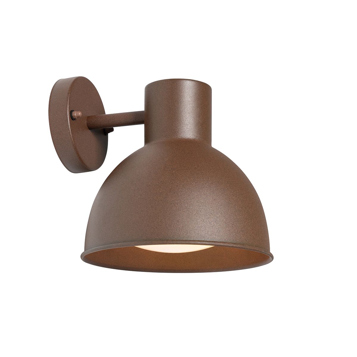 Industriële buitenwandlamp roestbruin rond IP44 - Natas