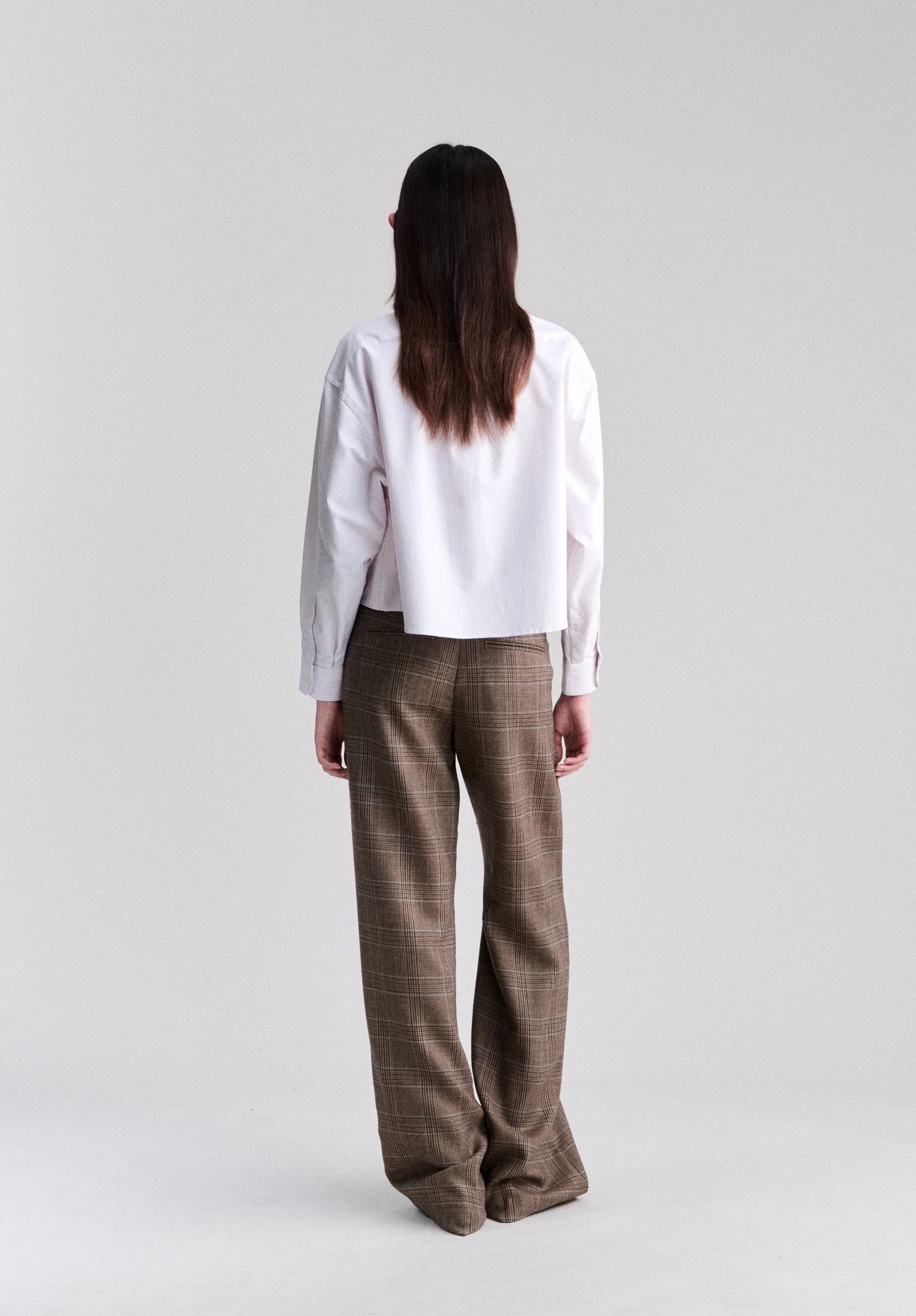 chemise sophia button down logo - Lilas