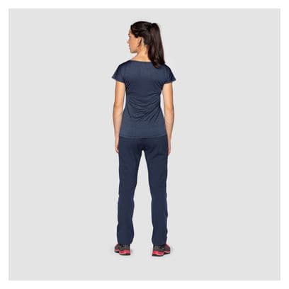 T-Shirt Femme Salewa Puez Melange Dry Bleu Marine