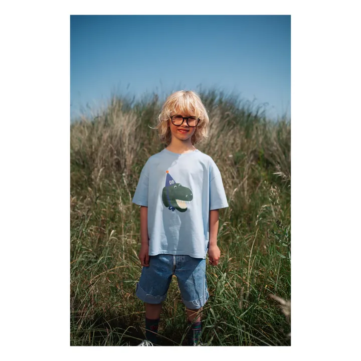Daily Brat T-Shirt Daffy Dino | Bleu ciel