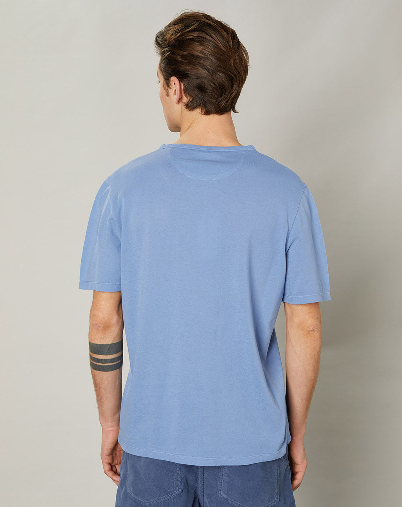 Hartford T-Shirt piqué Pocket chambray