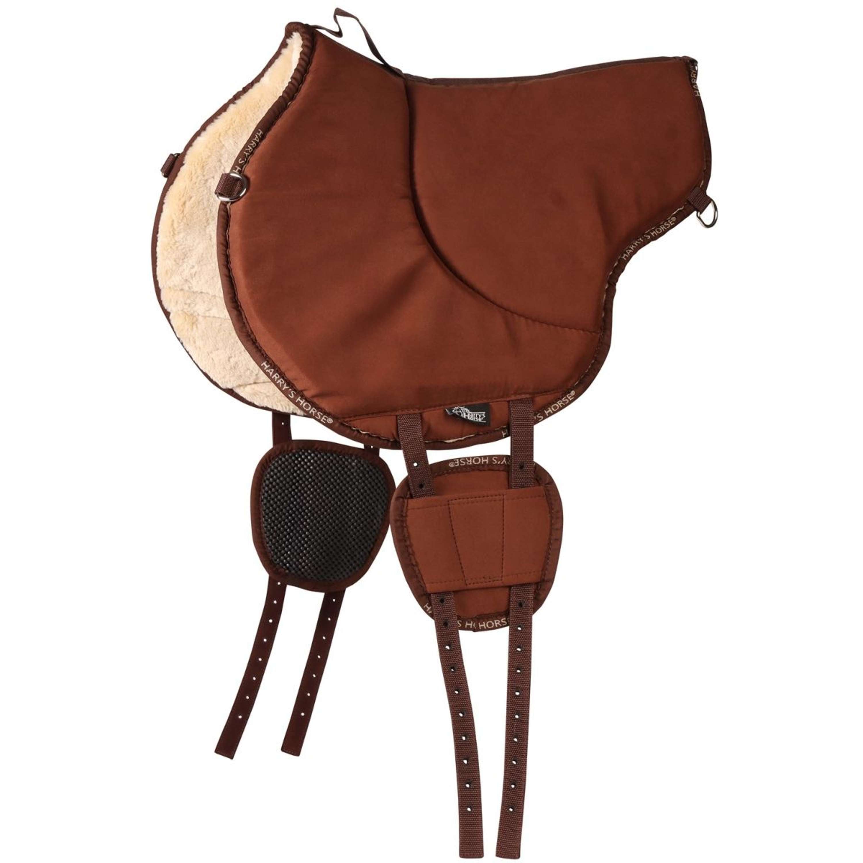 Harry's Horse Bareback Pad Faux Fur Bruin