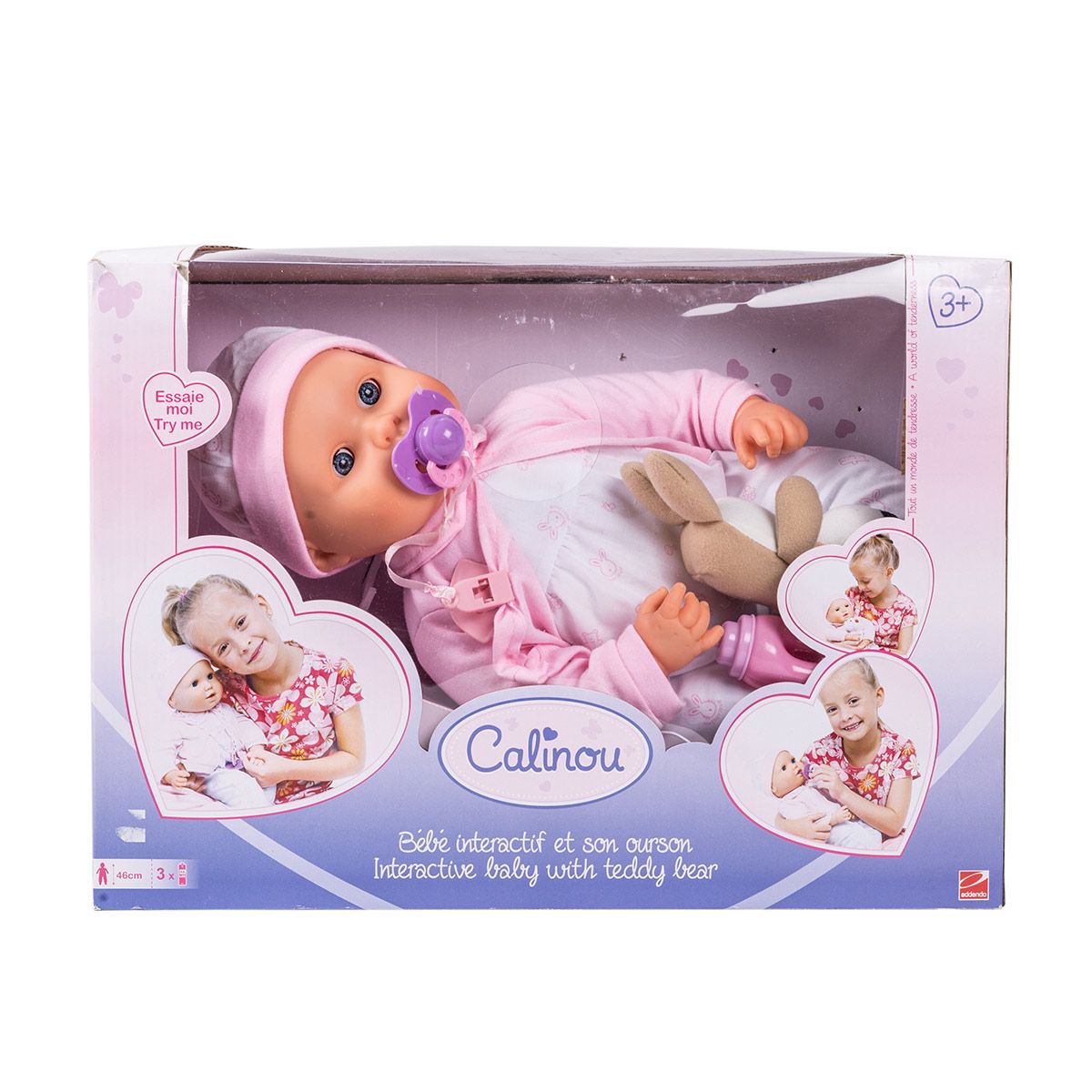 Bébé interactif et son ourson
