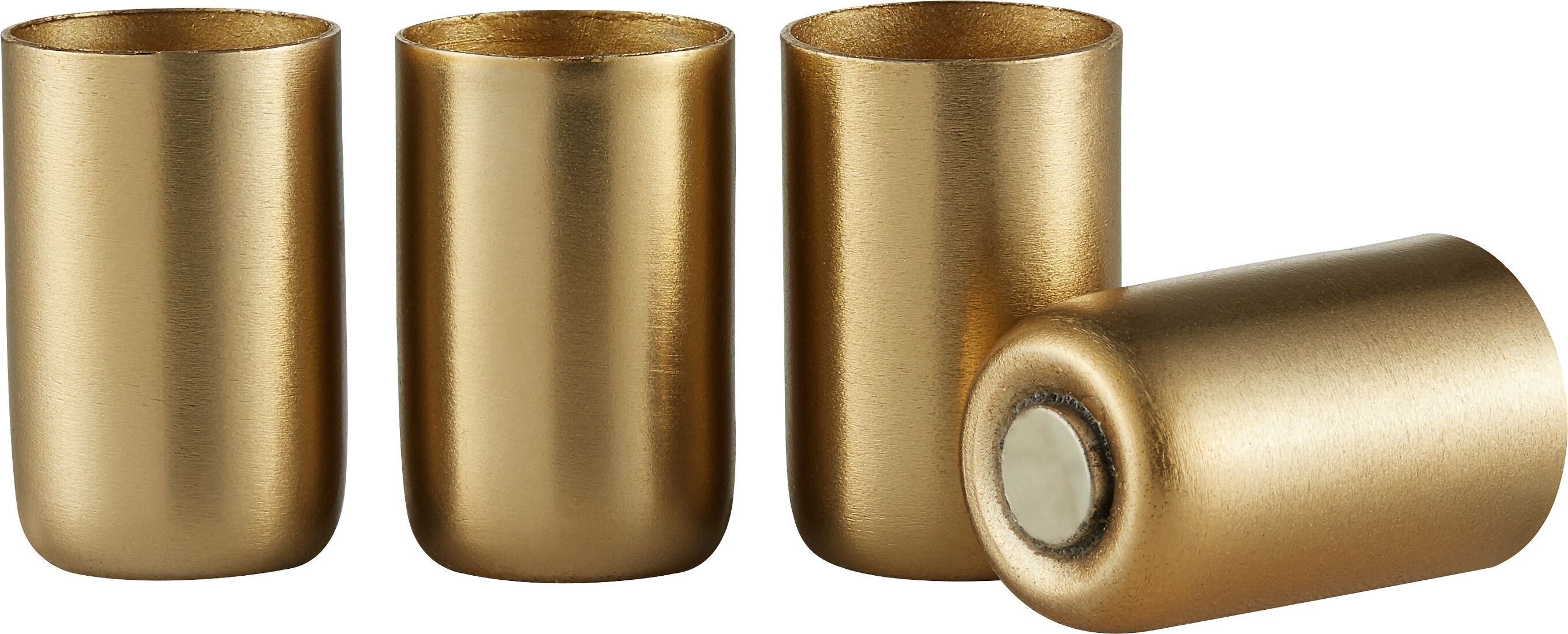 NINA Kerzenhalter - Gold / H: 4.0 cm x D: 2.5 cm