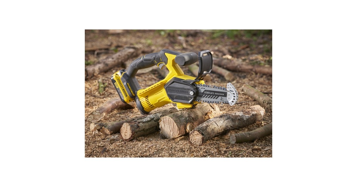 StanleyFATMAX 20V 18V Snoeizaag  (Geel/zwart, 15 cm, Accu en lader inbegrepen)