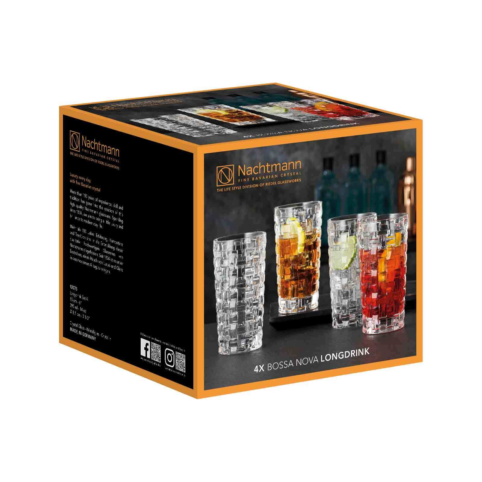 Nachtmann Longdrinkgläser Bossa Nova 395 ml 4er Set