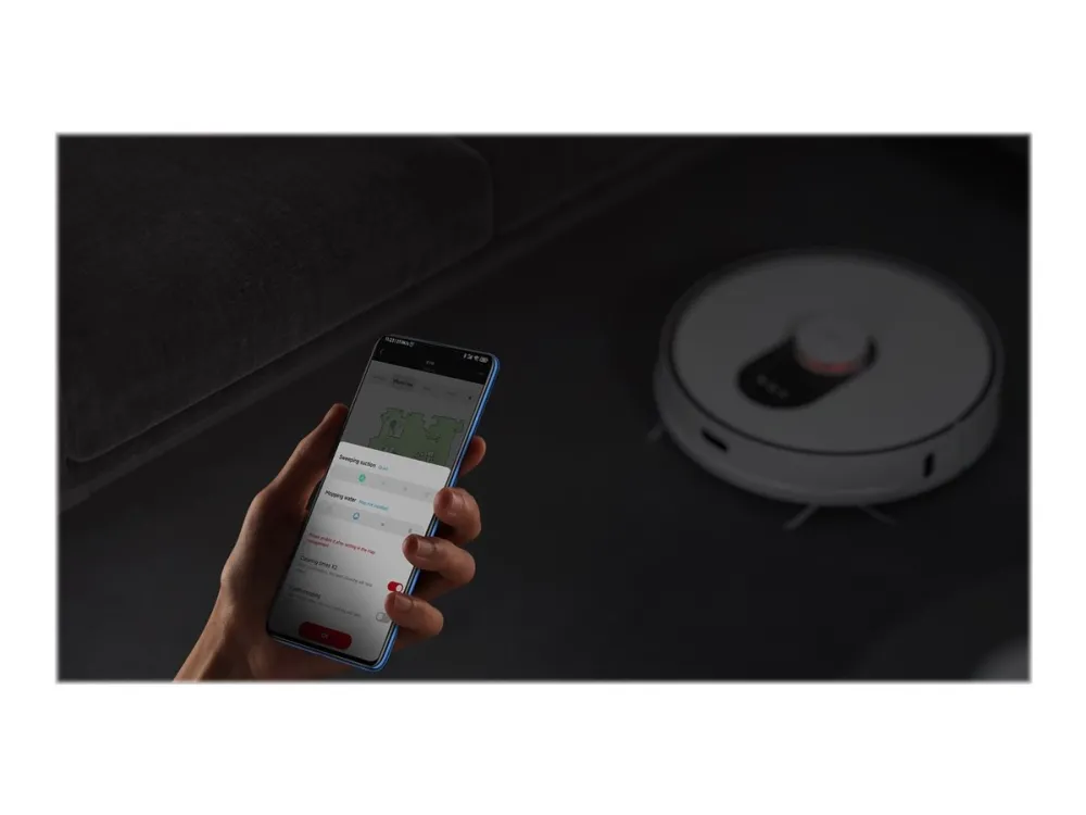 [OUTLET] - Xiaomi Roidmi Eve Plus - Hvid - 2700Pa sugestyrke- 5200 mAh batteri - Driftstid (max) 250 min - Med moppe funktion - Automatisk tømmestation - Appstyrret - Smart Home Kompatibel