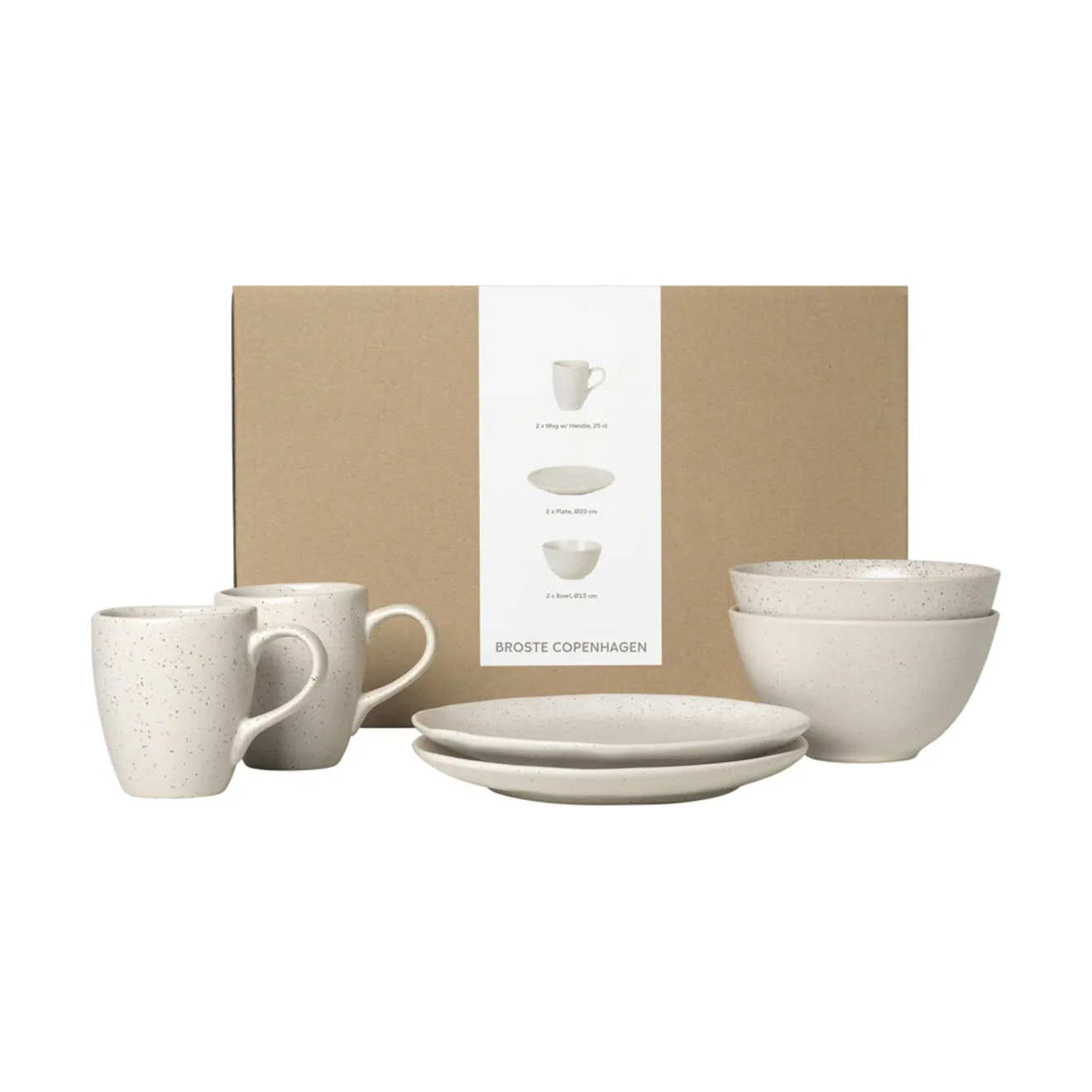 Broste Copenhagen Nordic Vanilla Morgenmadssæt - 6 dele