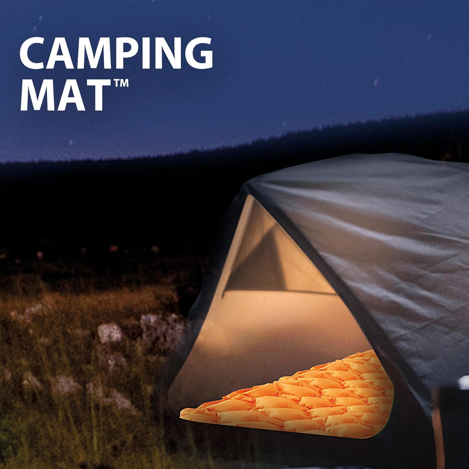 INTEX 64098NP - Luftmatratze - Truaire (orange, 71x191x11cm) Luftbett Campingmatte