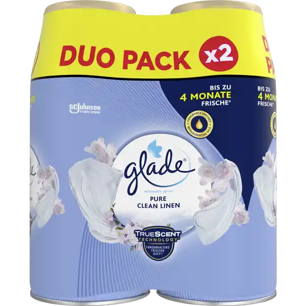 Automatic Spray Lufterfrischer Pure Clean Linen Nachfüller Doppelpack