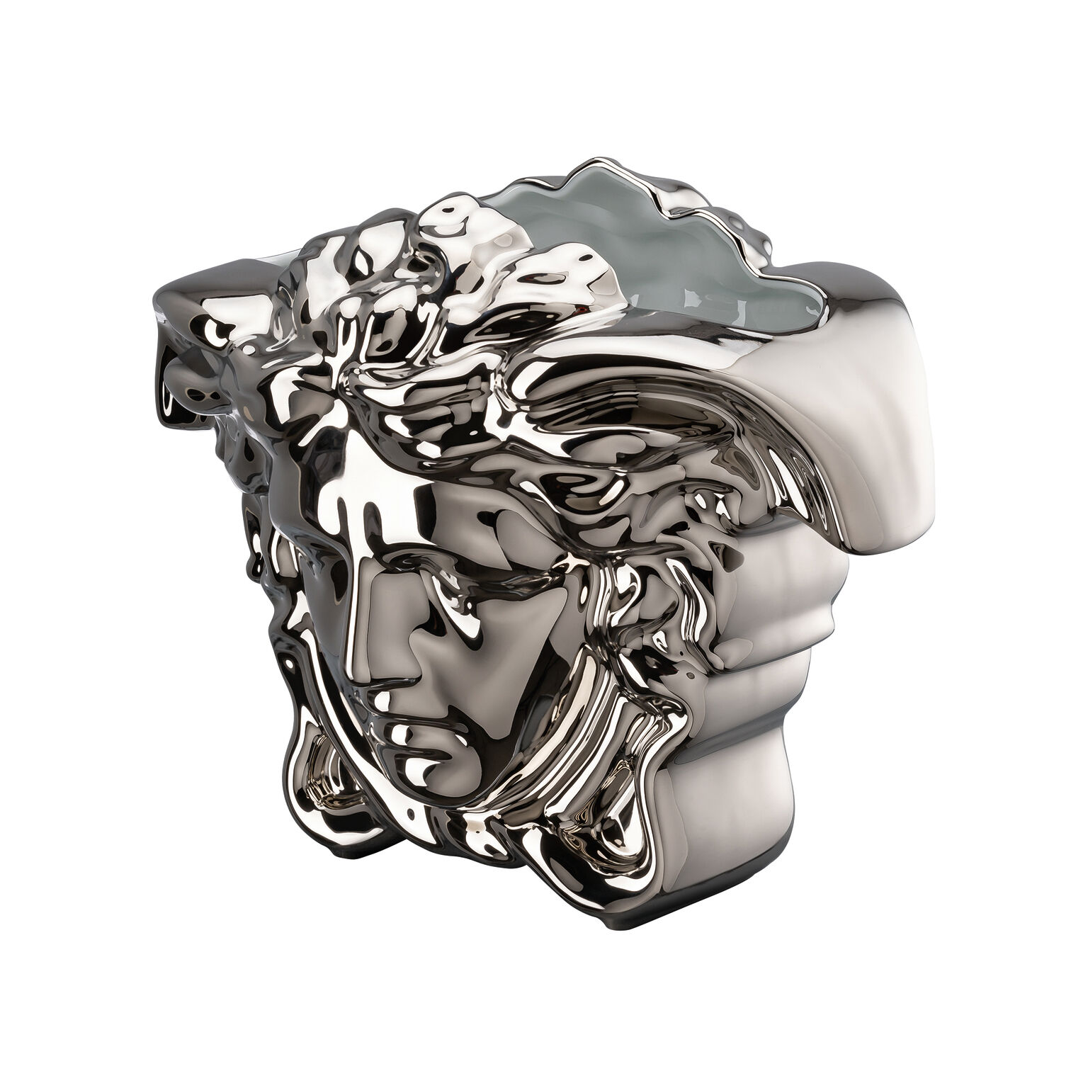 Medusa Grande Silver Vase 21 cm