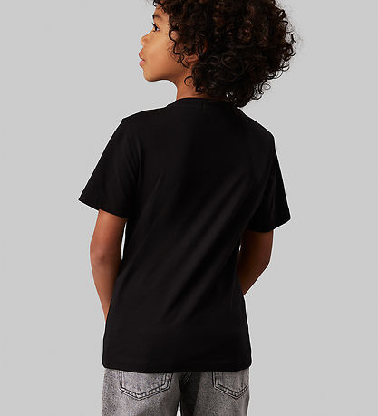 Calvin Klein T-shirt - Maxi Hero Flock Logo - Ck Black