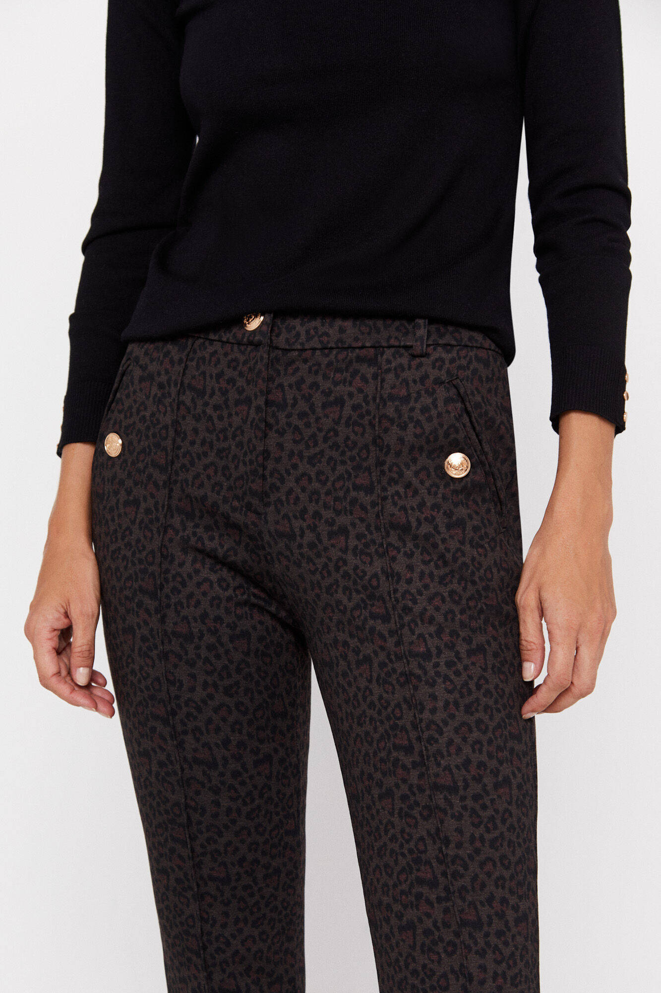 Calça Roma Knit - Estampa Branca