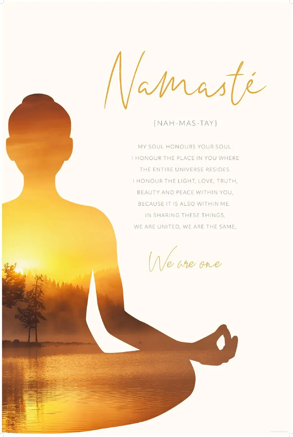 Poster Zen Pose, 61 x 91 cm
