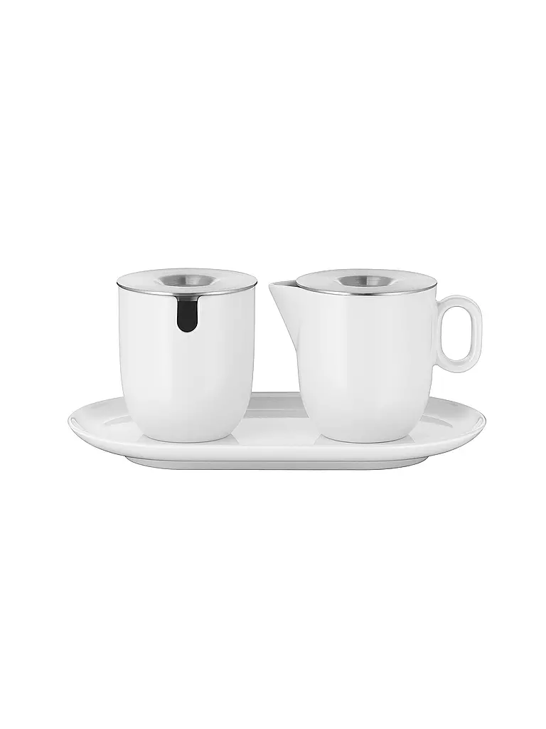 WMF Zucker & Milch-Set 2-tlg. BARISTA Weiss / Edelstahl weiss