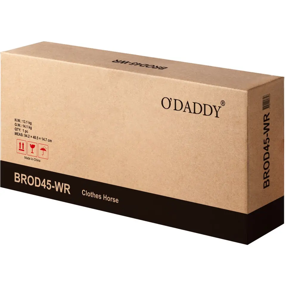 O’DADDY Kapstok met Schoenenrek – 15 Haken – 2-Laags – 80x32x178,5 cm