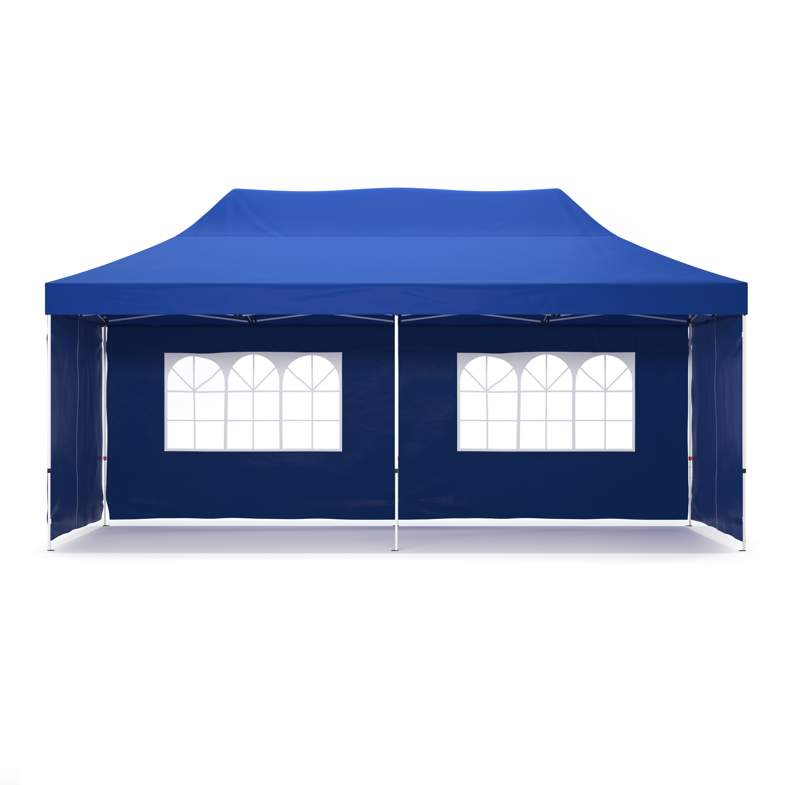 Faltpavillon DINA 6 x 3 m blau inkl. 4 Seitenwände