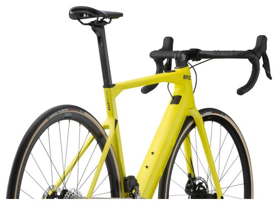 Vélo de Route Électrique BMC Roadmachine AMP Two Sram Rival eTap AXS 12V 350 Wh 700 mm Jaune Lime