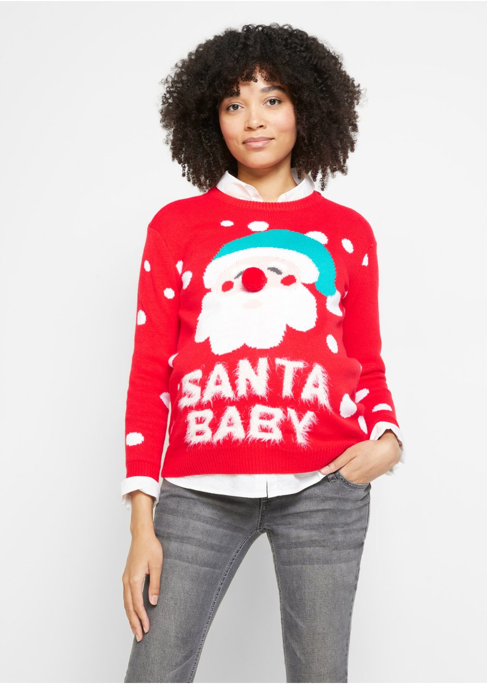 Pull de Noël de grossesse