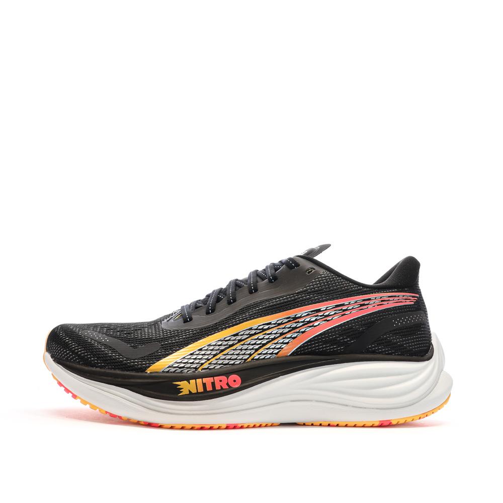Puma Chaussures de running Noires/Oranges/Roses Homme Puma Velocity