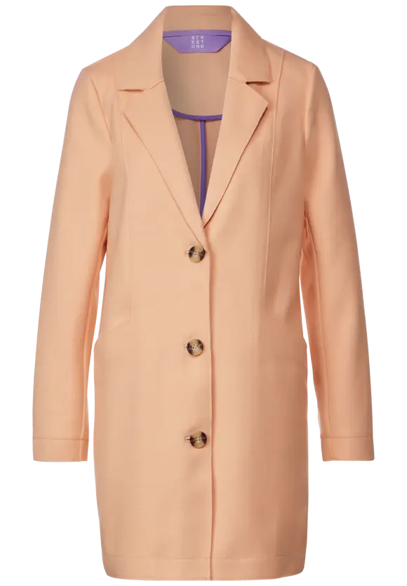 Cosy Übergangsmantel - soft apricot