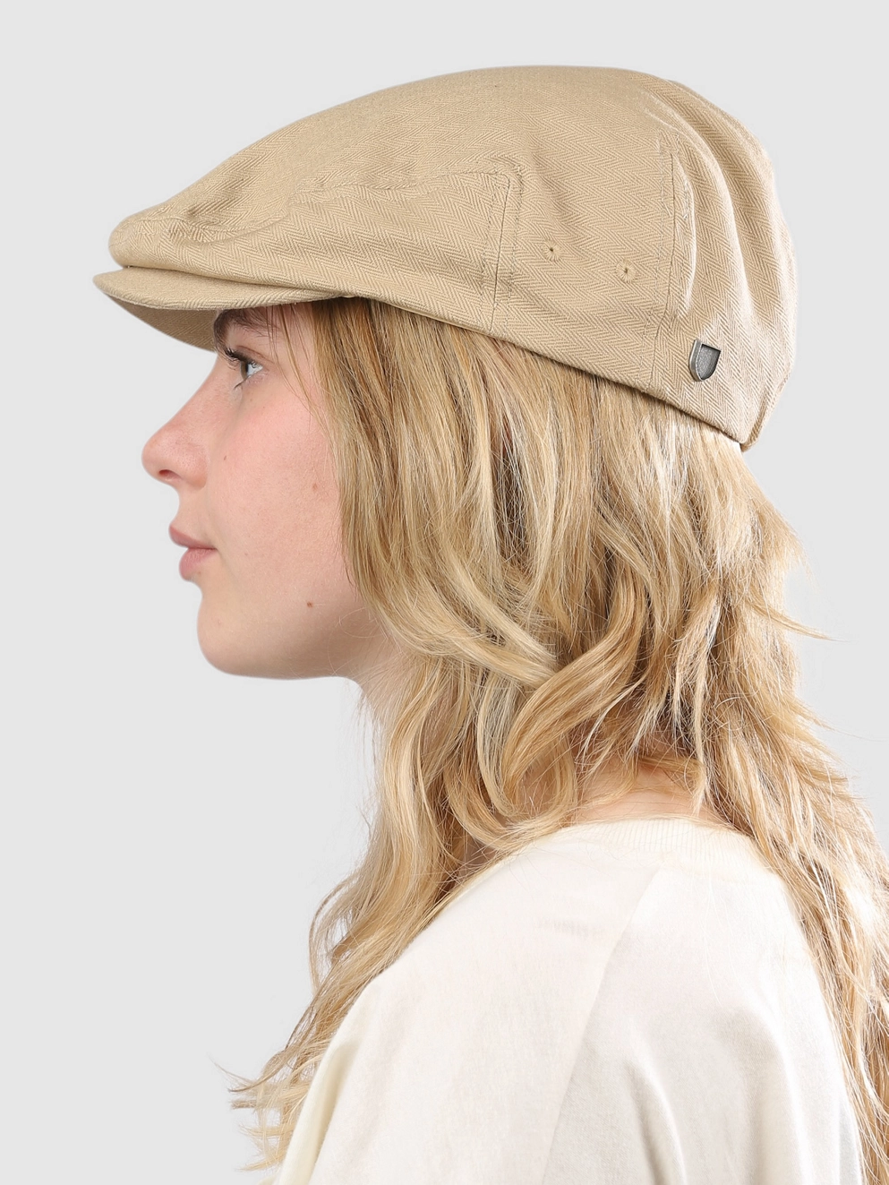 Brixton Hooligan Snap Cap khaki/sand herringbone