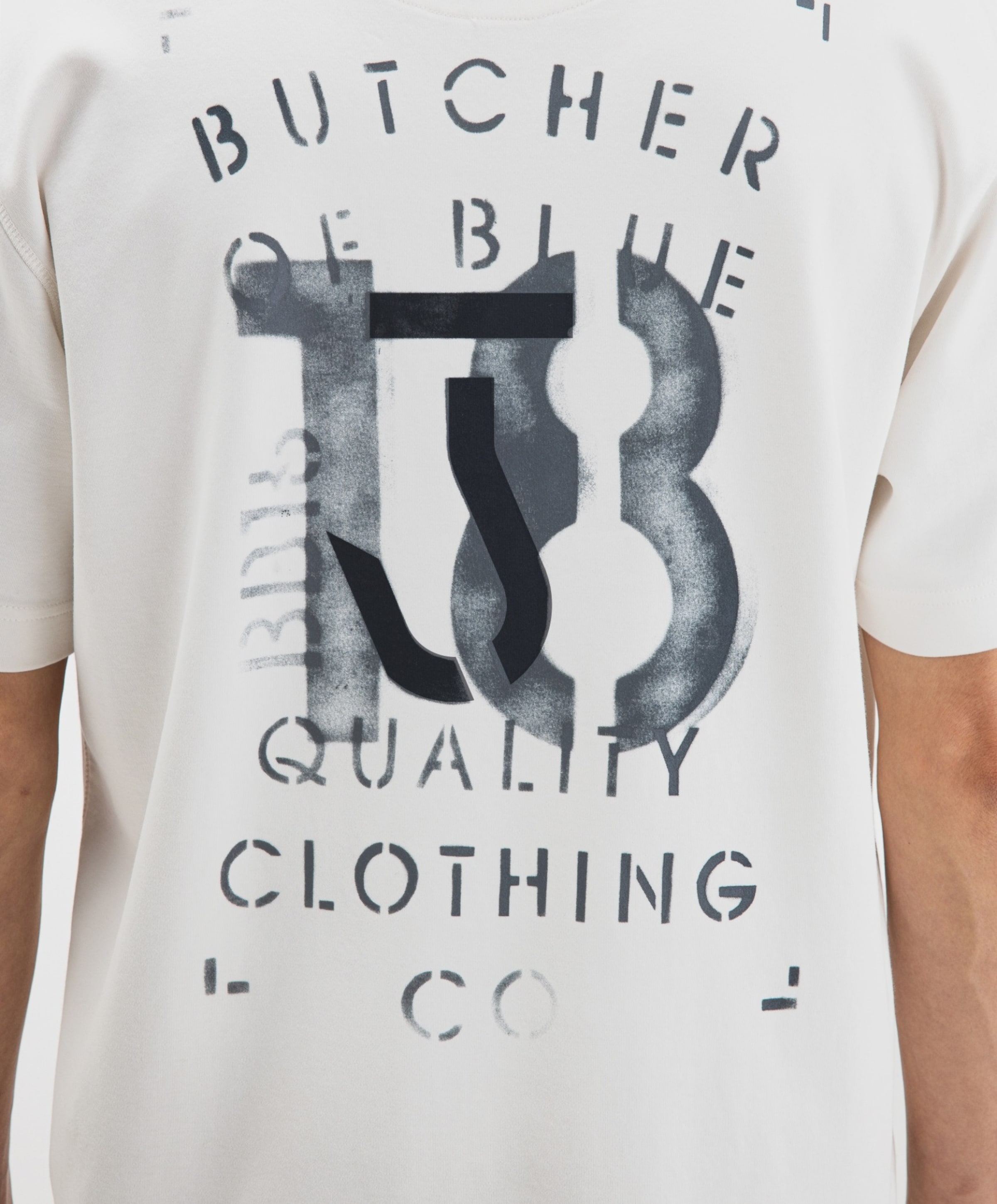 Butcher of Blue Heren T-shirt ecru