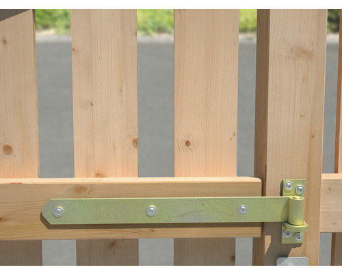 Scharnier type 6 rechte vorm, middelzwaar, 300 x 13 x 40 mm, verzinkt, dikfilm gepassiveerd