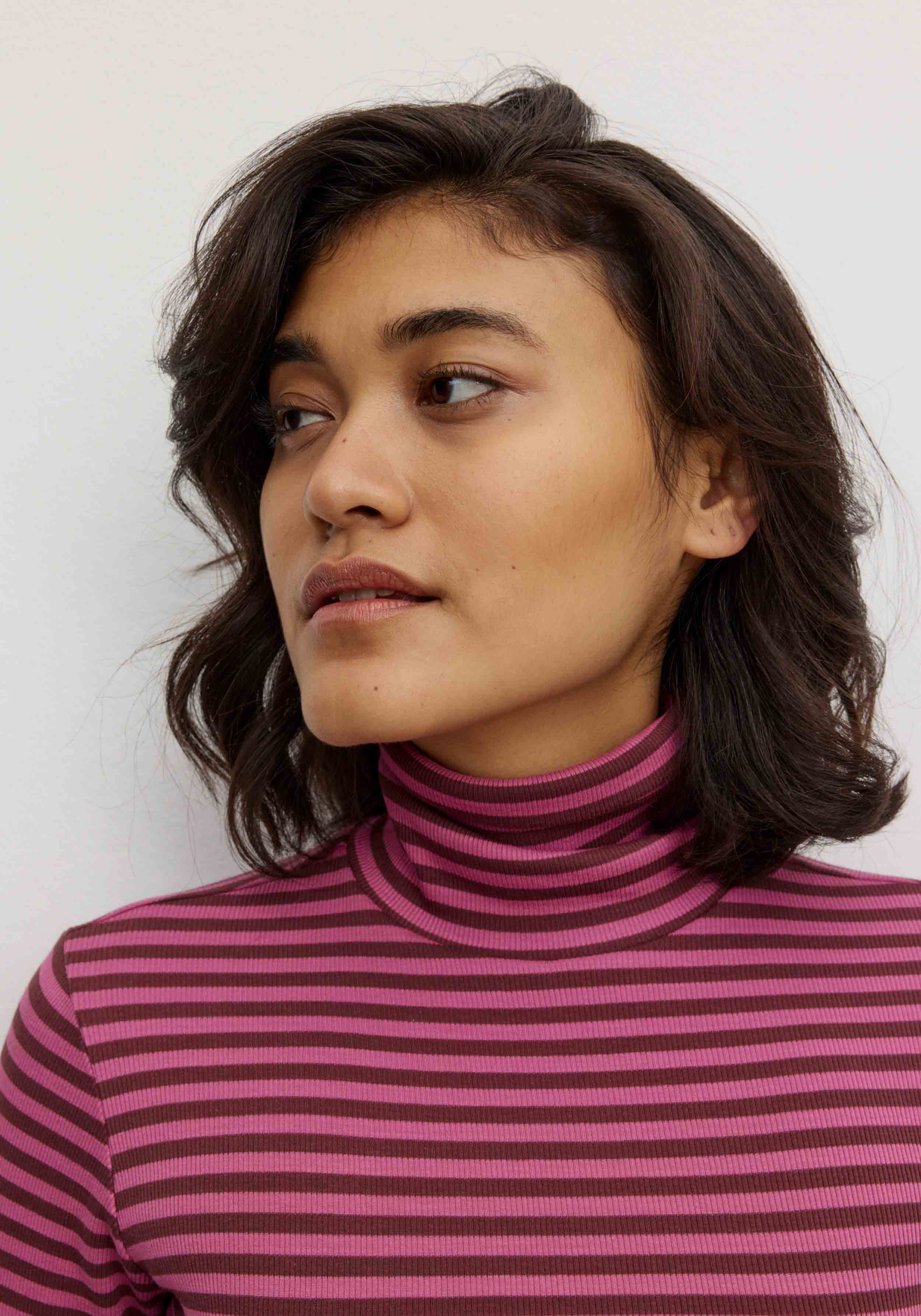 Recolution Longsleeve Liatris Stripes Dark Plum