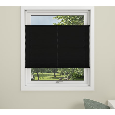 DEBEL Flex Plisségardin 90 x 210 cm - sort