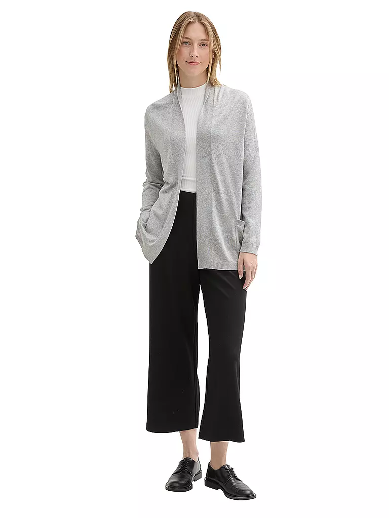 TOM TAILOR Strickjacke grau