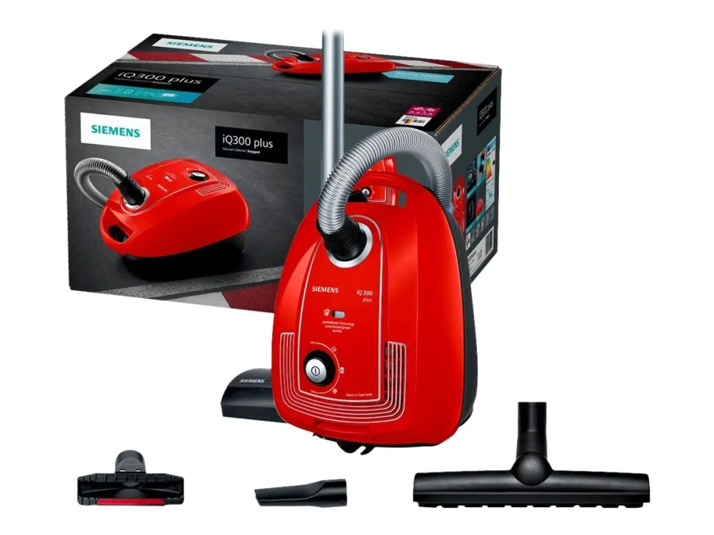 Siemens iQ300 Plus VSP3AAAA Limited Edition - Støvsuger - beholder - pose - ørkensol/sort