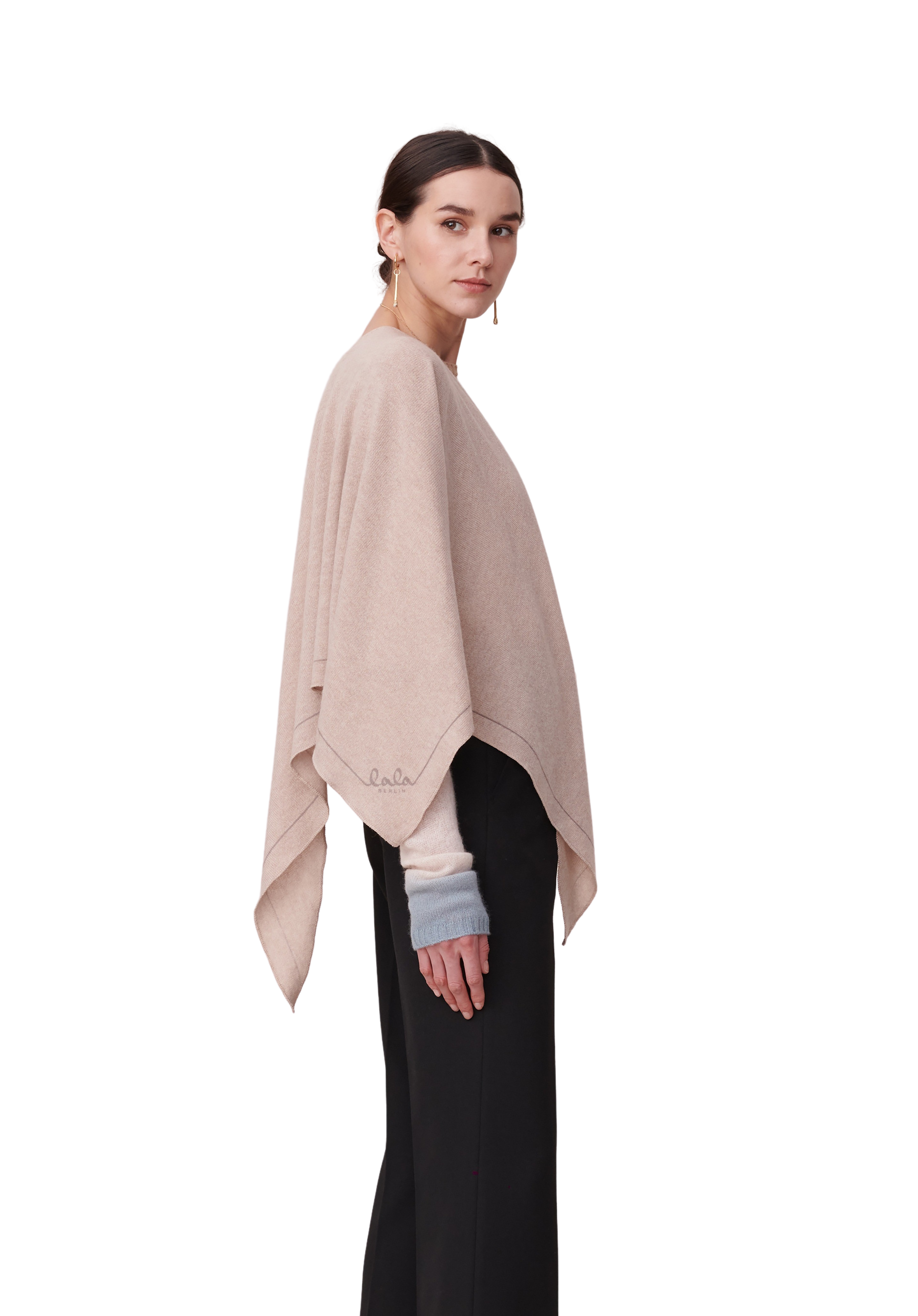 Lala Berlin  Triangle Solid M tørklæde - Dune Beige
