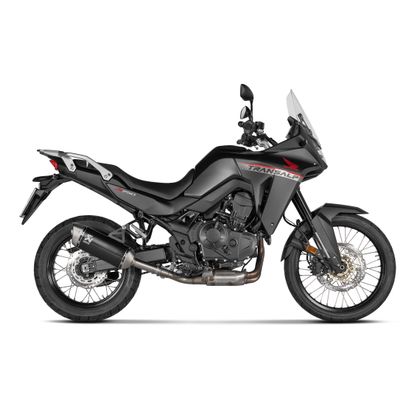 Silencieux Akrapovic Titane noir embout Titane - Gris / Noir