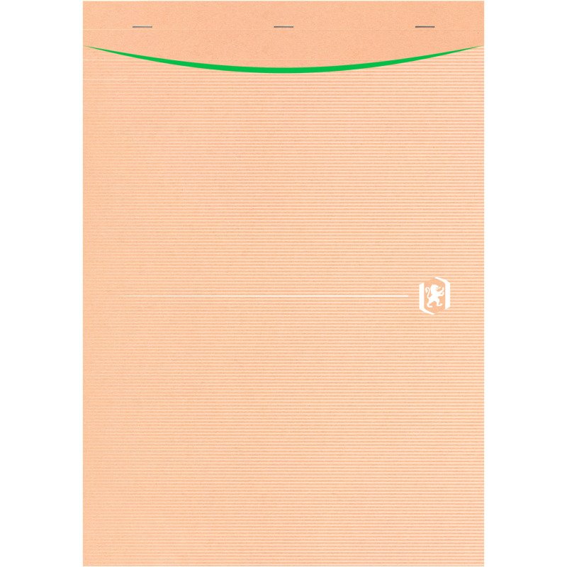 Bloc de bureau recyclé Touareg Oxford A4 21 x 29,7 cm agrafé- 5 x 5 - 80 feuilles