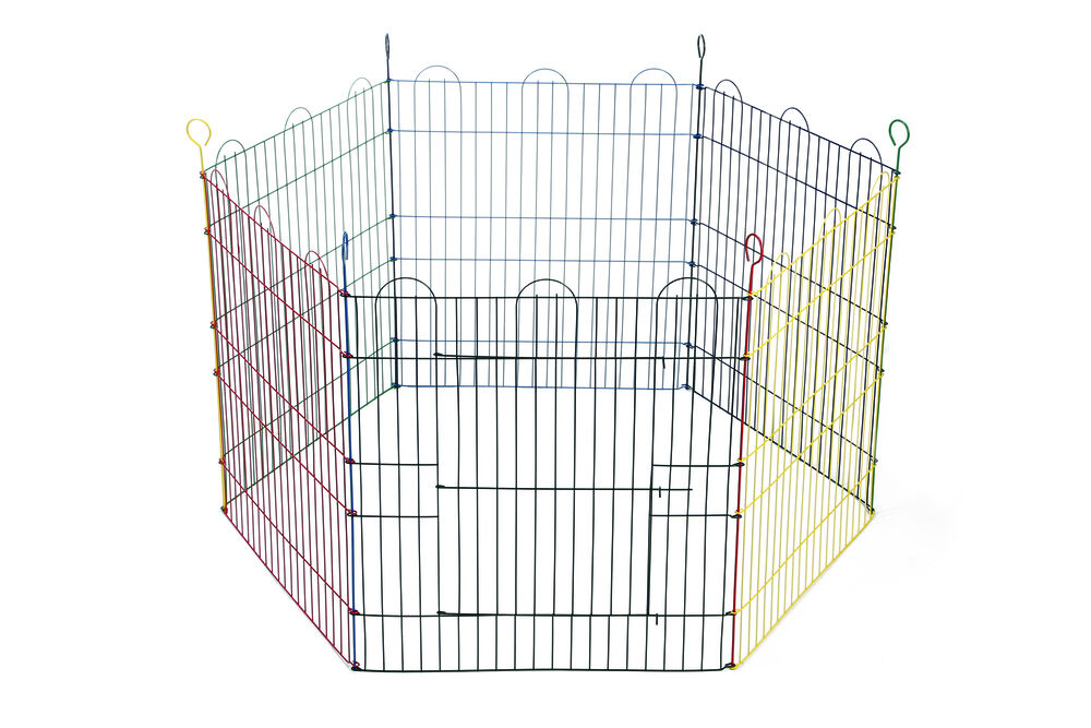 Beeztees 6 panelen - Konijnenren - Multi - 1x105x1 cm