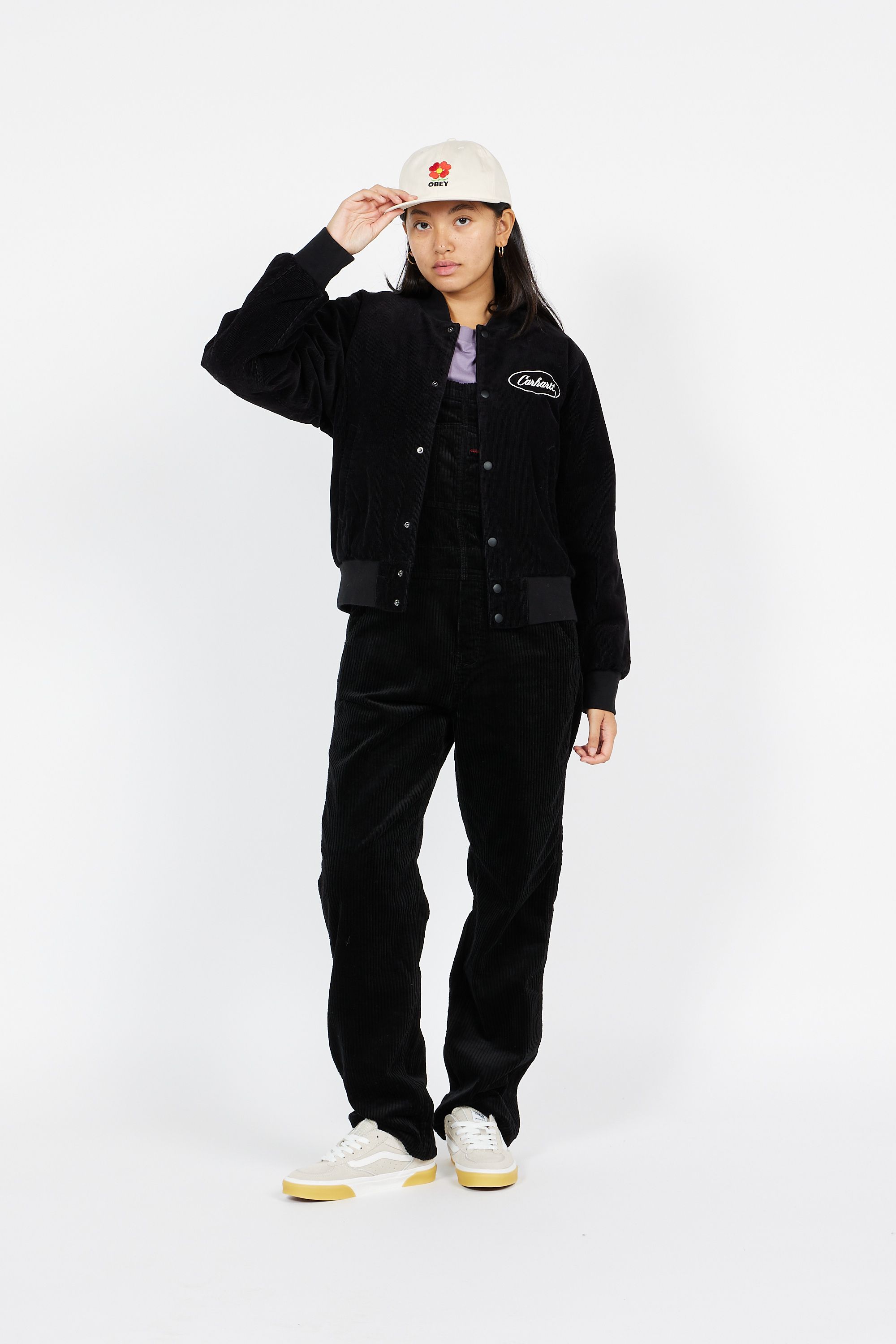 CARHARTT WIP bomber W' Rugged Letterman Jacket Noir