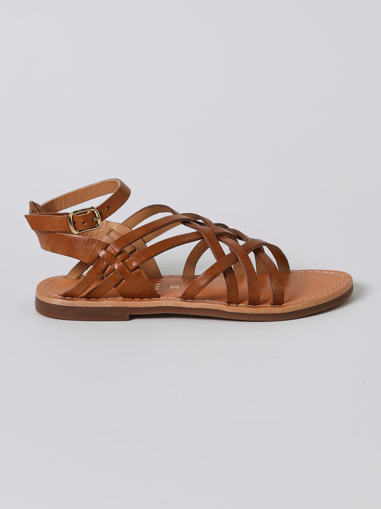 Sandales multi-brides Fille en cuir