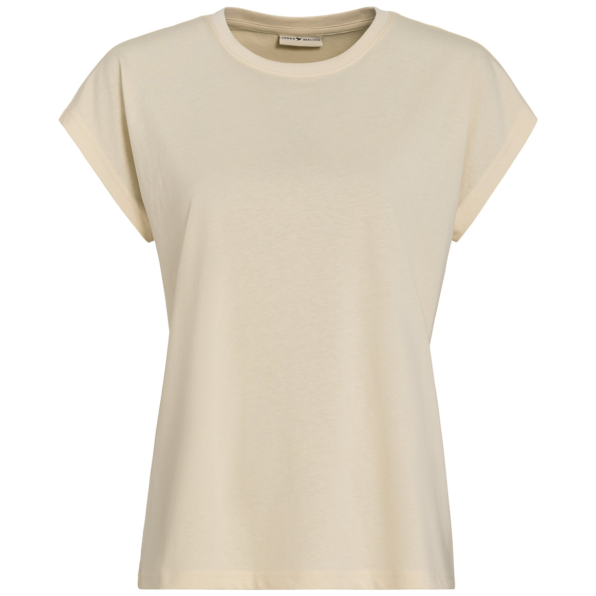 Jonas Nielsen Damen T-Shirt mit überschnittenen Ärmeln beige
