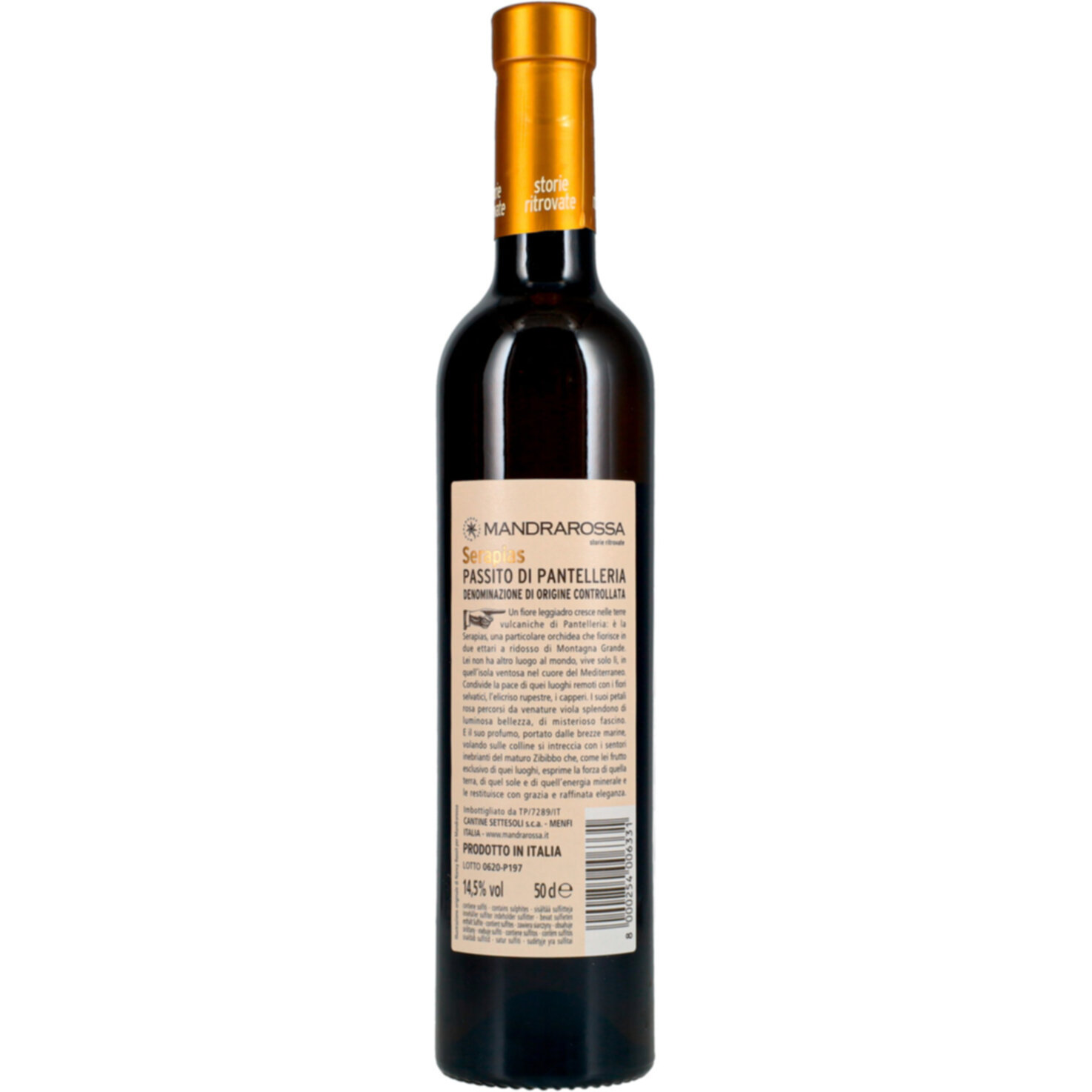 Passito di Pantelleria DOC Muscat Serapias Mandrarossa -50cl