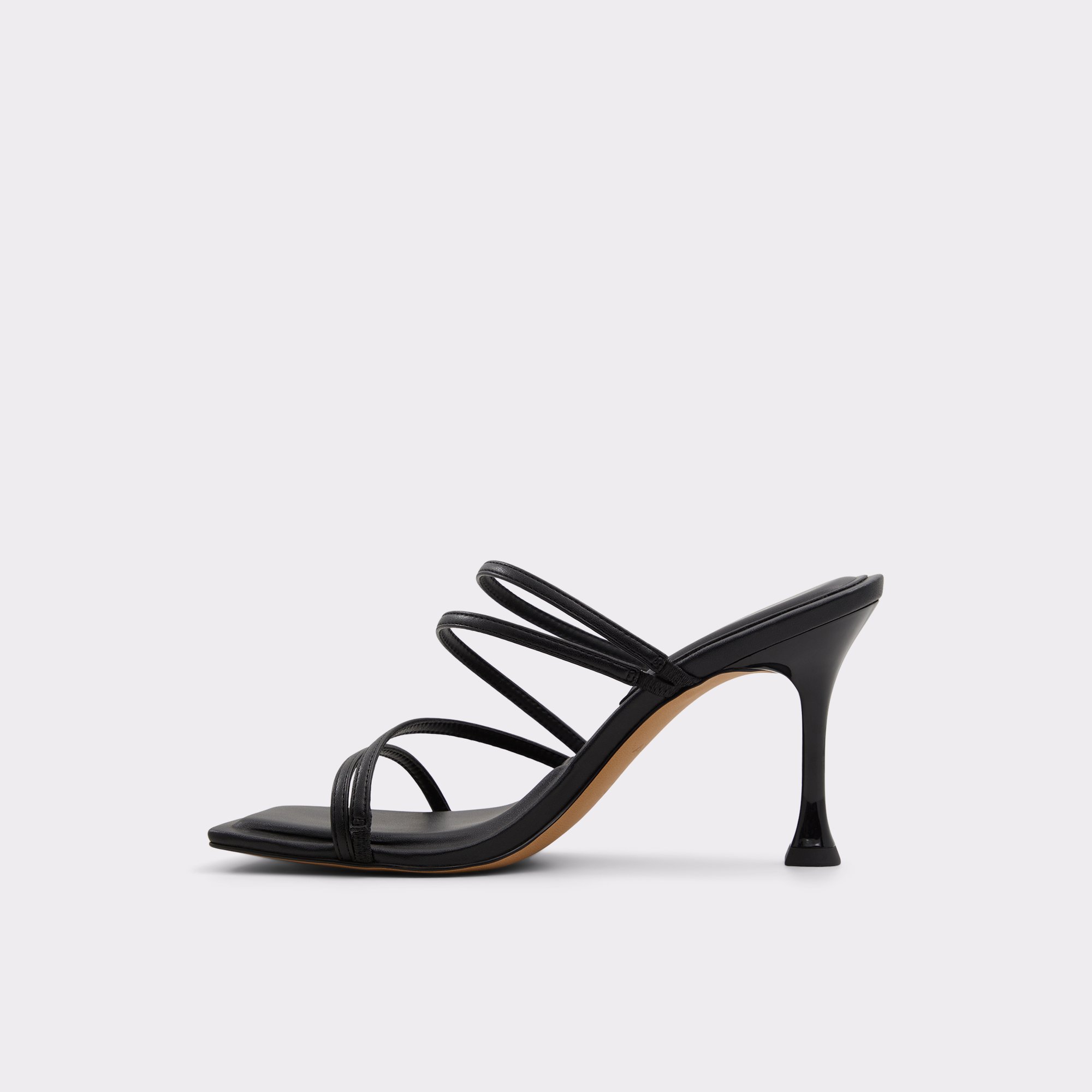 Astaya Black Women Strappy Sandals