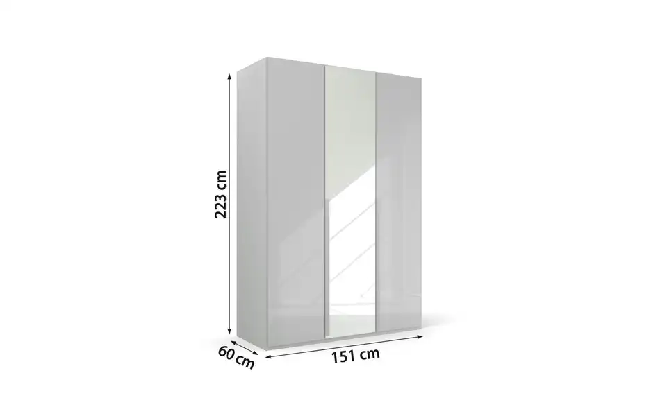 Drehtürenschrank 151 cm 3 Stück