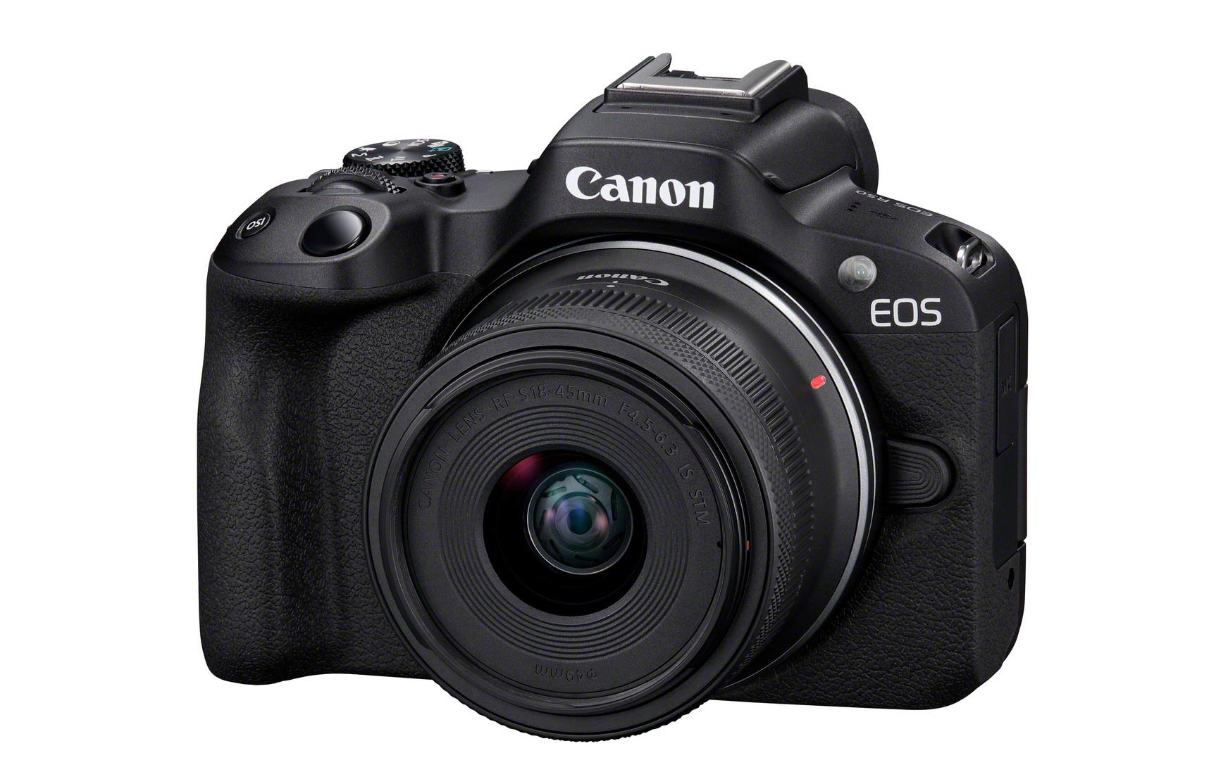 Fotokamera EOS R50 Kit RF-S 18-45 Schwarz<br>Perfekte Einstieg in die EOS R Reihe für aktive Content Creator