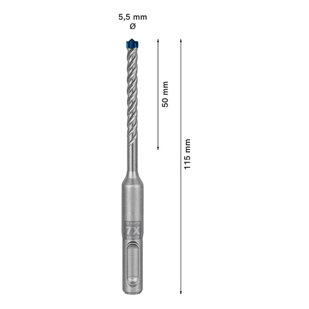 HAMMERBOR BOSCH PROFESSIONAL SDS-PLUS 7X 5,5X115MM