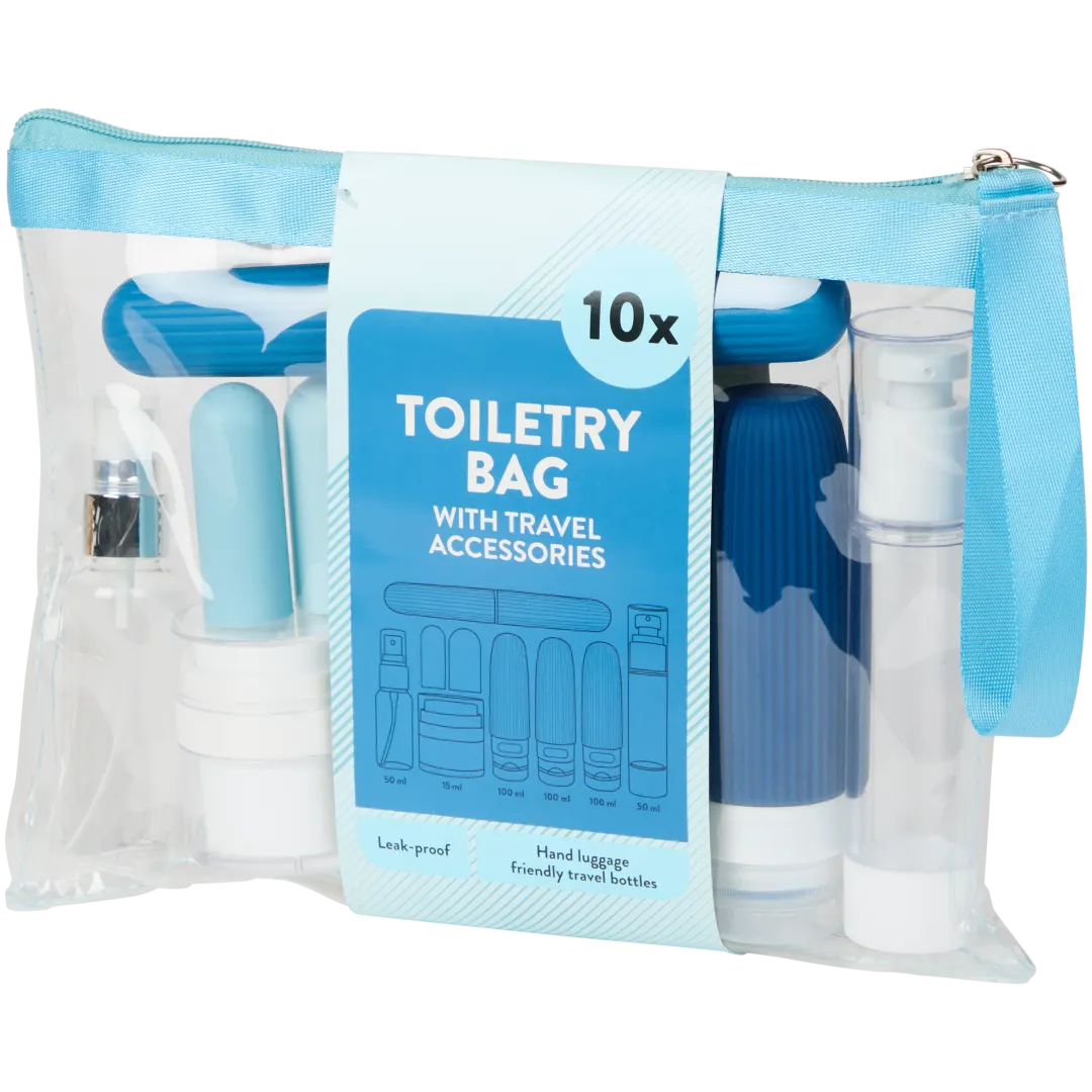 Trousse de voyage avec flacons