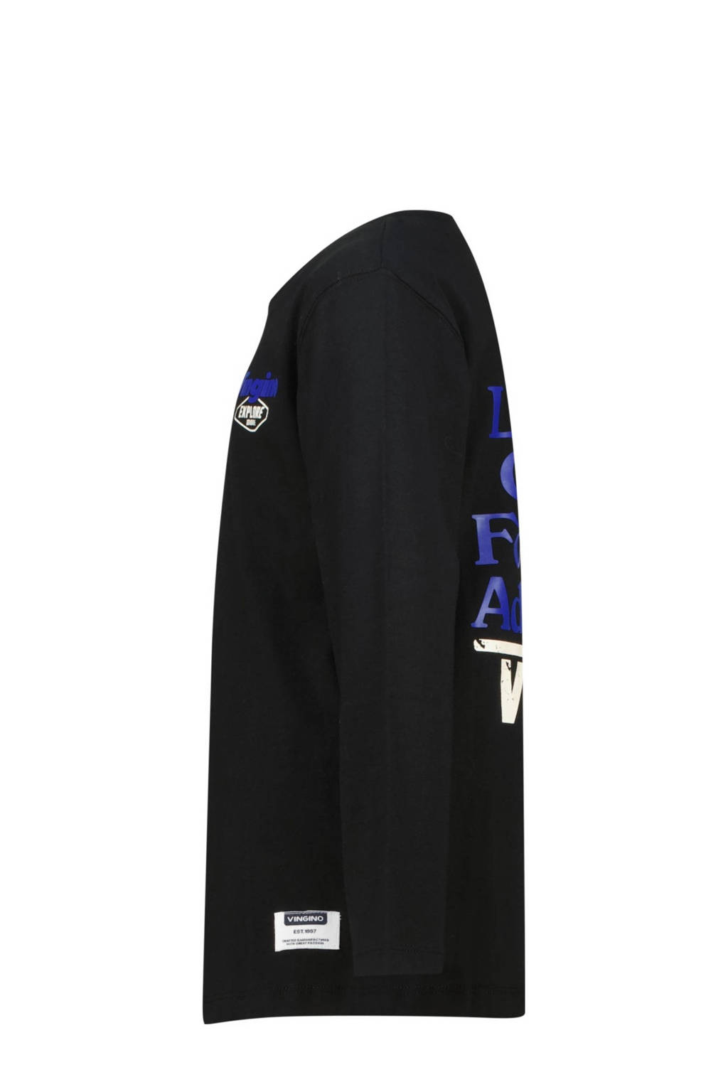 Vingino longsleeve Jackos met backprint zwart